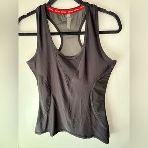 Gottex Black Athletic Racerback Tank Top Mesh Sides Women’s Size Medium